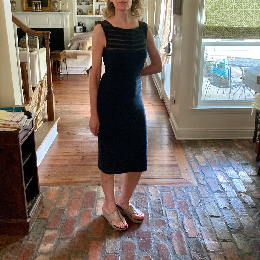 Navy / Midnight Blue Tadashi Shoji Cocktail dress